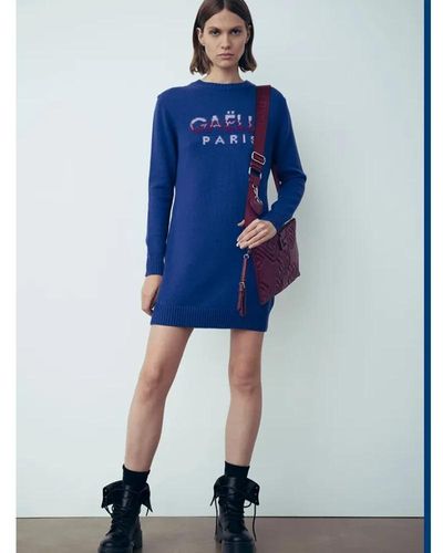 Gaelle Paris Knitted Dresses - Blue