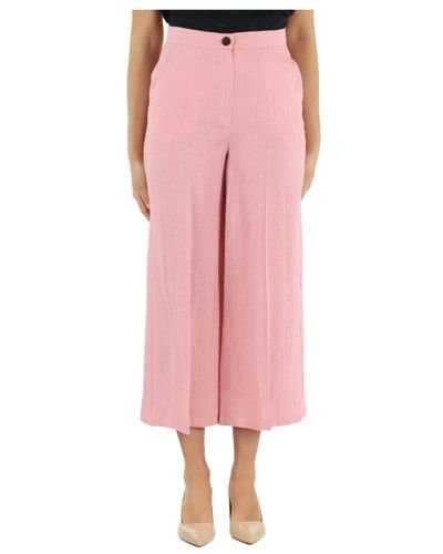 Emme Di Marella Trousers > cropped trousers - Rose