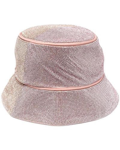 Kara Sciarpa in maglia metallica con cristalli rosa