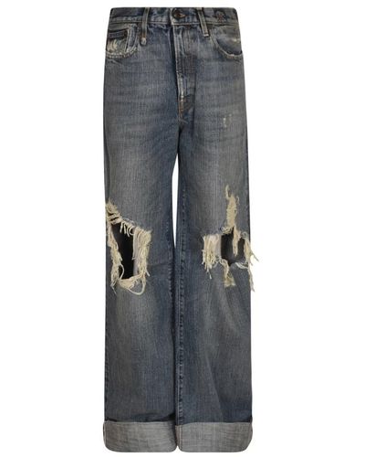 R13 Jeans larges - Gris