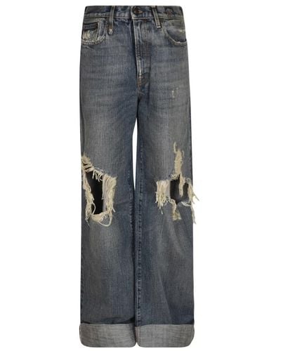 R13 Breite jeans - Grau