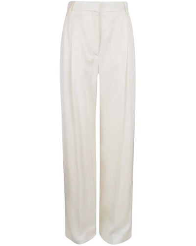 Alexander McQueen Straight trousers - Weiß