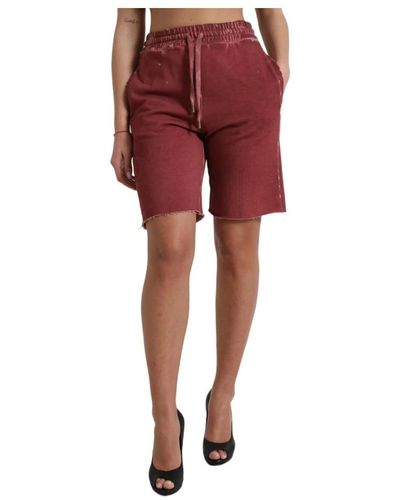 Dolce & Gabbana Short Shorts - Red