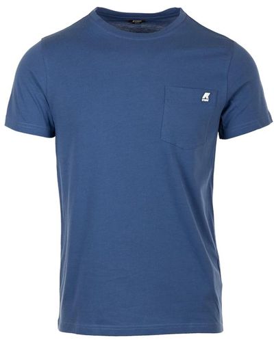 K-Way Blaues sigur t-shirt