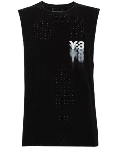 Y-3 Sleeveless tops - Schwarz