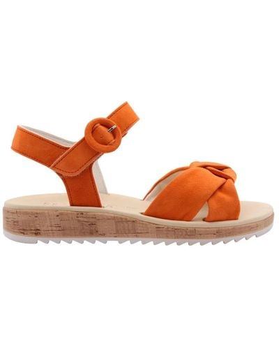 Paul Green Flat Sandals - Orange