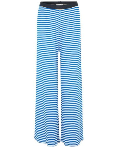 Mads Nørgaard Trousers > wide trousers - Bleu