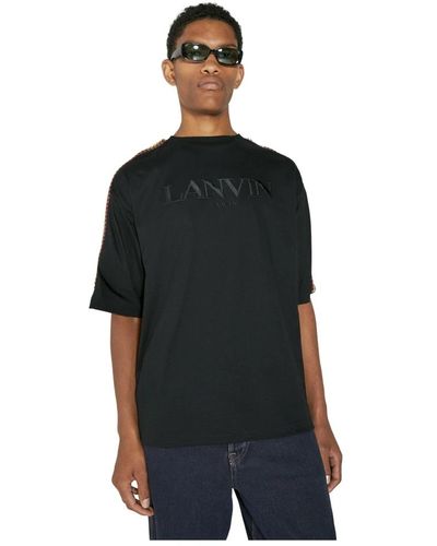 Lanvin Aztec-weave oversized t-shirt - Schwarz