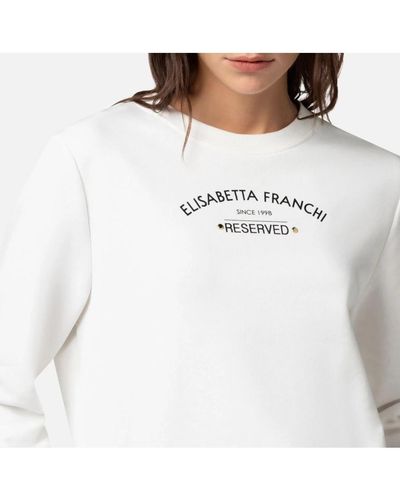 Elisabetta Franchi Sweatshirts - Blanco