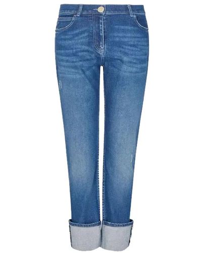 Giorgio Armani Jeans droits - Bleu