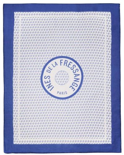 Ines De La Fressange Paris Blaue und weiße flore sarong