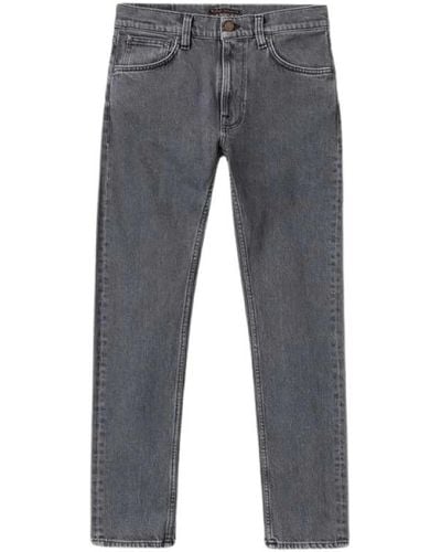 Nudie Jeans Slim-Fit Jeans - Grey