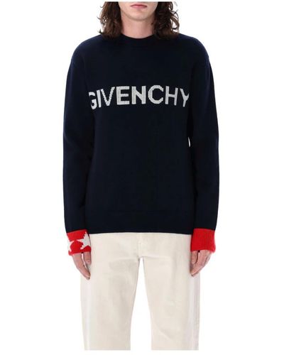 Givenchy Round-Neck Knitwear - Blue