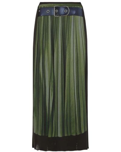 Maison Mihara Yasuhiro Maxi Skirts - Green