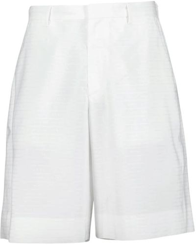 Prada Oversized poplin bermuda shorts - Weiß