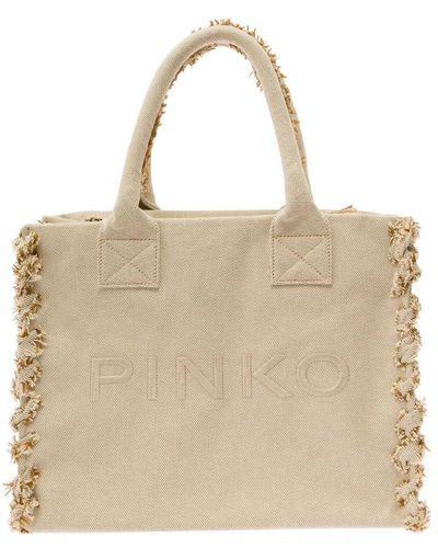 Pinko Tote Bags - Natural