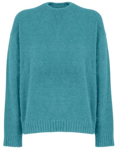 Laneus Knitwear > round-neck knitwear - Bleu