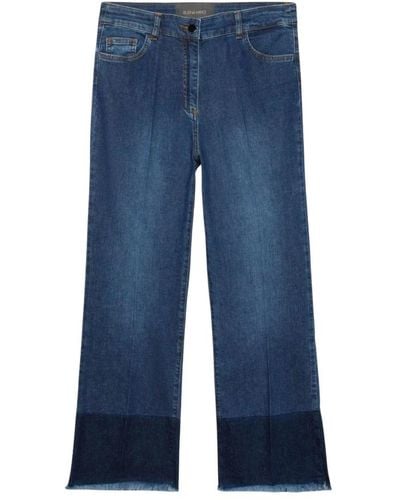 Elena Miro Jeans > wide jeans - Bleu