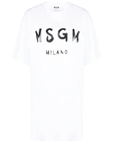 MSGM Stilvolle t-shirts und polos - Weiß
