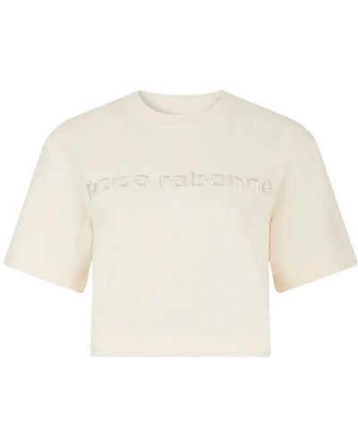 Rabanne T-shirts - Weiß