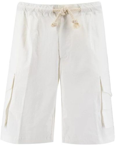 Doppiaa Long Shorts - White