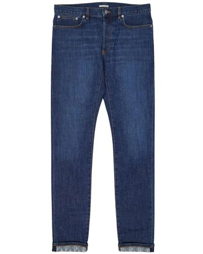 Dior Gerade jeans in raw denim - Blau