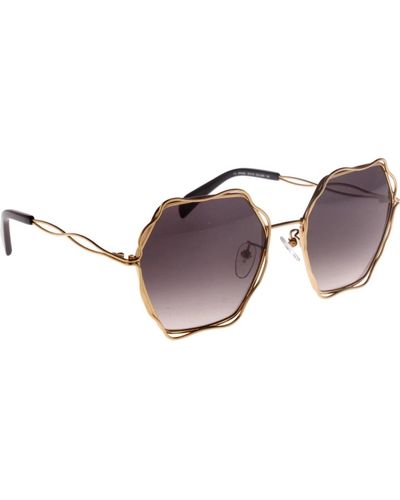 Tous Iconici occhiali da sole con montatura in metallo per donne - Marrone