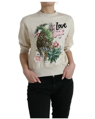 Dolce & Gabbana Sweatshirts - Natural