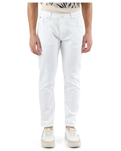 Antony Morato Schmale knöchellange jeans mit 5 taschen - Weiß