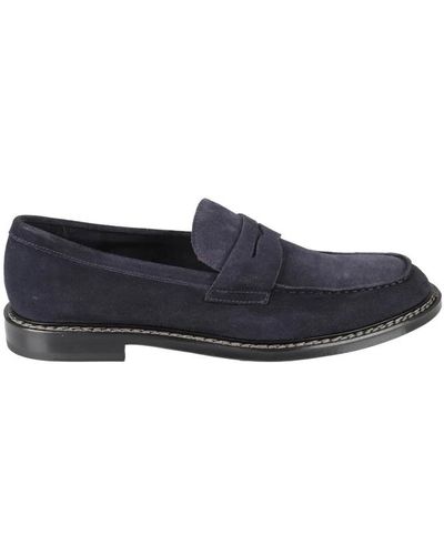Doucal's Penny wash loafers - Blau