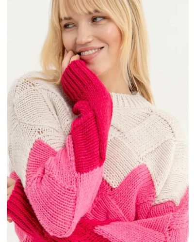 Fracomina Round-Neck Knitwear - Pink