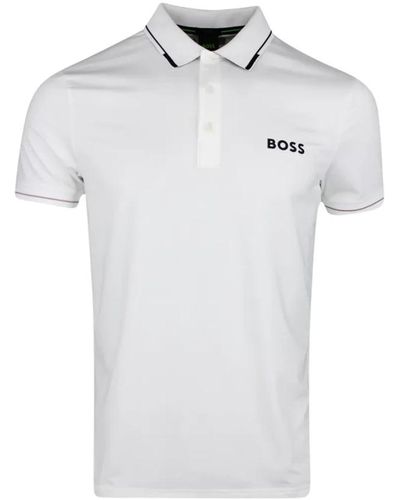 BOSS Klassisches polo shirt für männer - Weiß