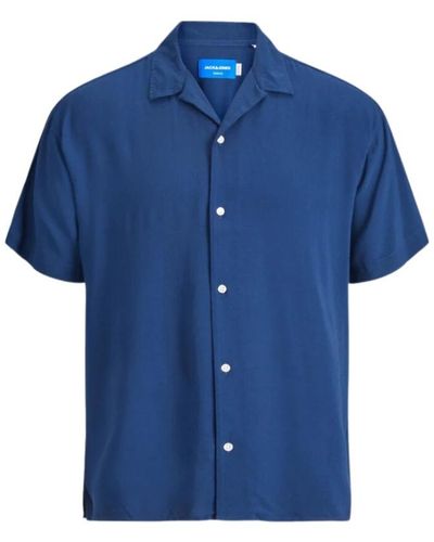 Jack & Jones Short Sleeve Shirts - Blue