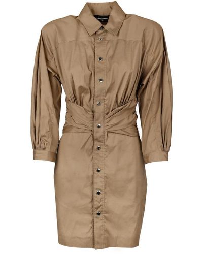 DSquared² Shirt Dresses - Brown