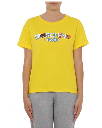 Moschino Gelbe t-shirts und polos