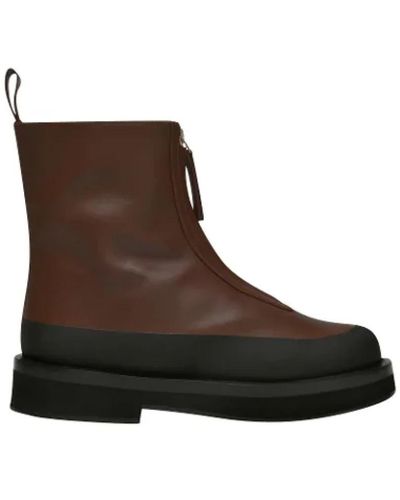 Neous Malmok Ankle Boots In Brown Leather
