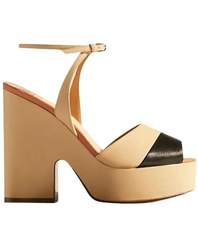 Francesco Russo Shoes > sandals > high heel sandals - Marron