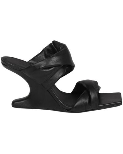 Rick Owens Shoes > heels > heeled mules - Noir