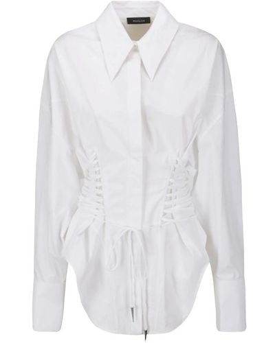 Mugler Blouses & shirts > shirts - Blanc