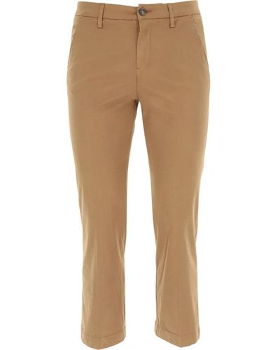 Fay Slim-Fit Trousers - Natural