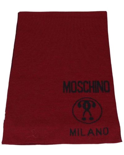 Moschino Winter Scarves - Red