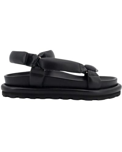 Jil Sander Flat Sandals - Black