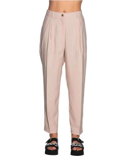 Yes-Zee Straight Trousers - Natural