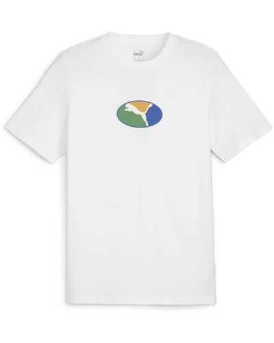 PUMA Grafik t-shirt für männer - Weiß