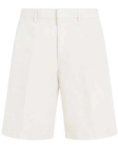 Zegna Weiße sommer chino shorts
