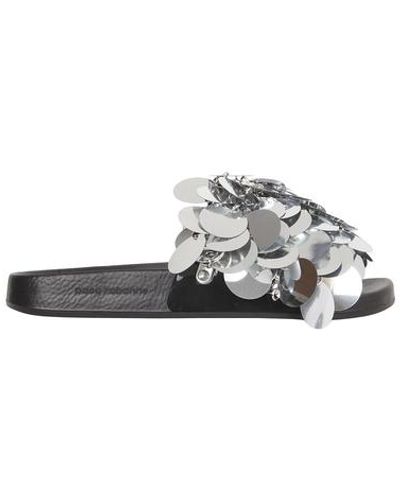 Rabanne Slide Sandals - Grau