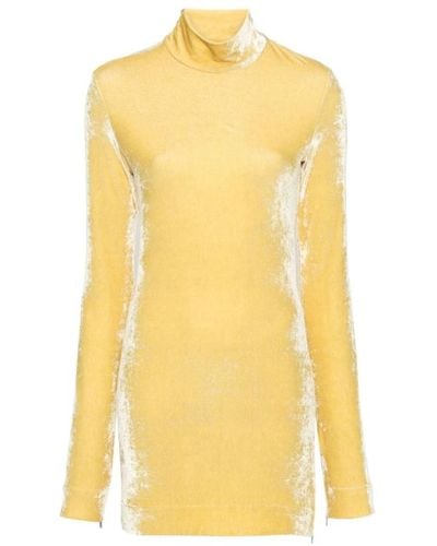 Jil Sander Long Sleeve Tops - Yellow