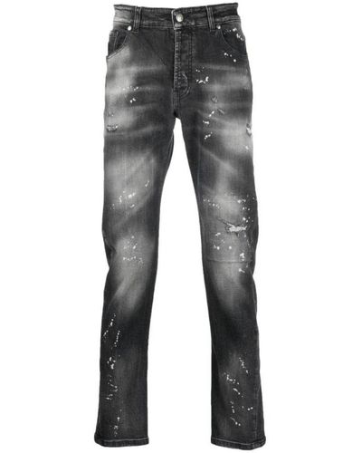 John Richmond Jeans skinny fit vintage neri - Grigio