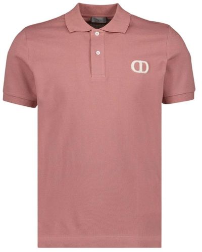 Dior Klassisches polo-shirt mit cd icon - Pink