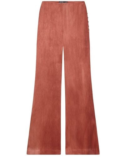 Cortana Pantaloni lava rossi larghi - Rosso